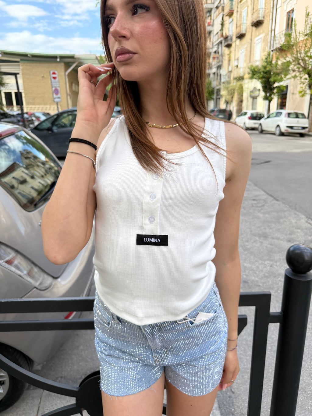 Canotta Lumina Buttons