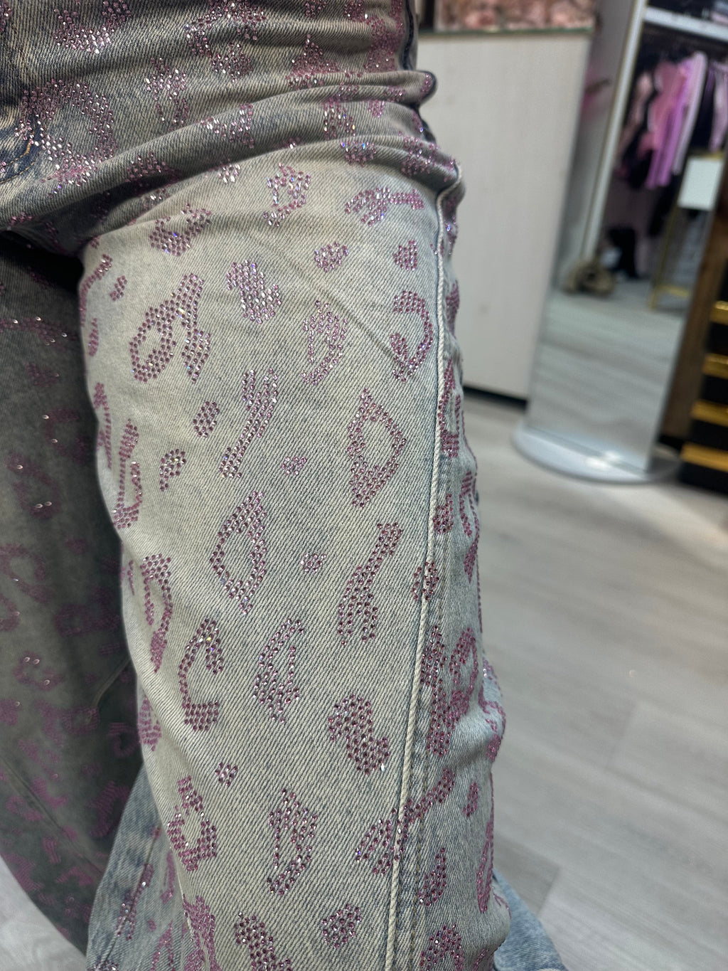 Jeans Leopard Pink