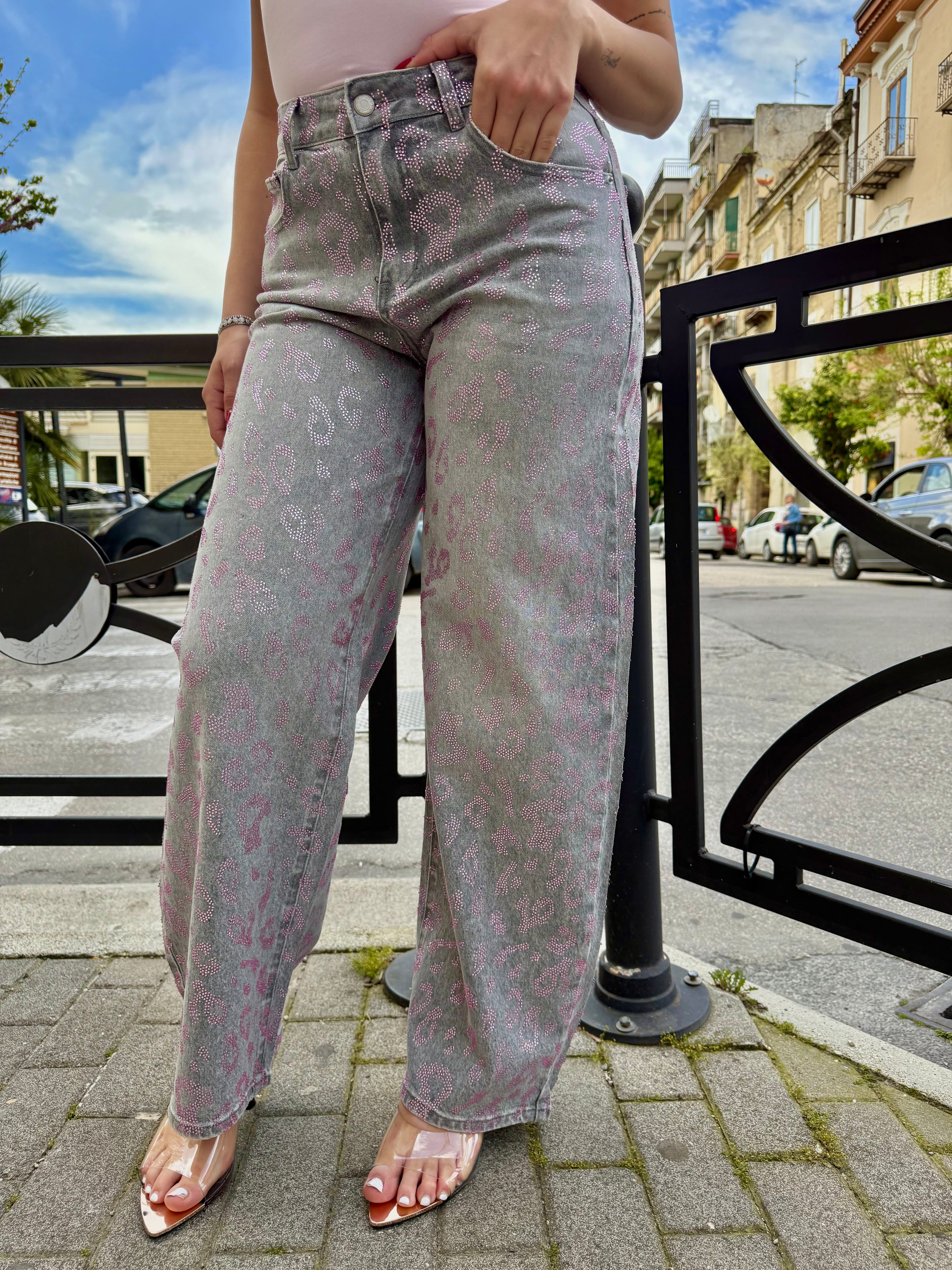 Jeans Shine Leopard