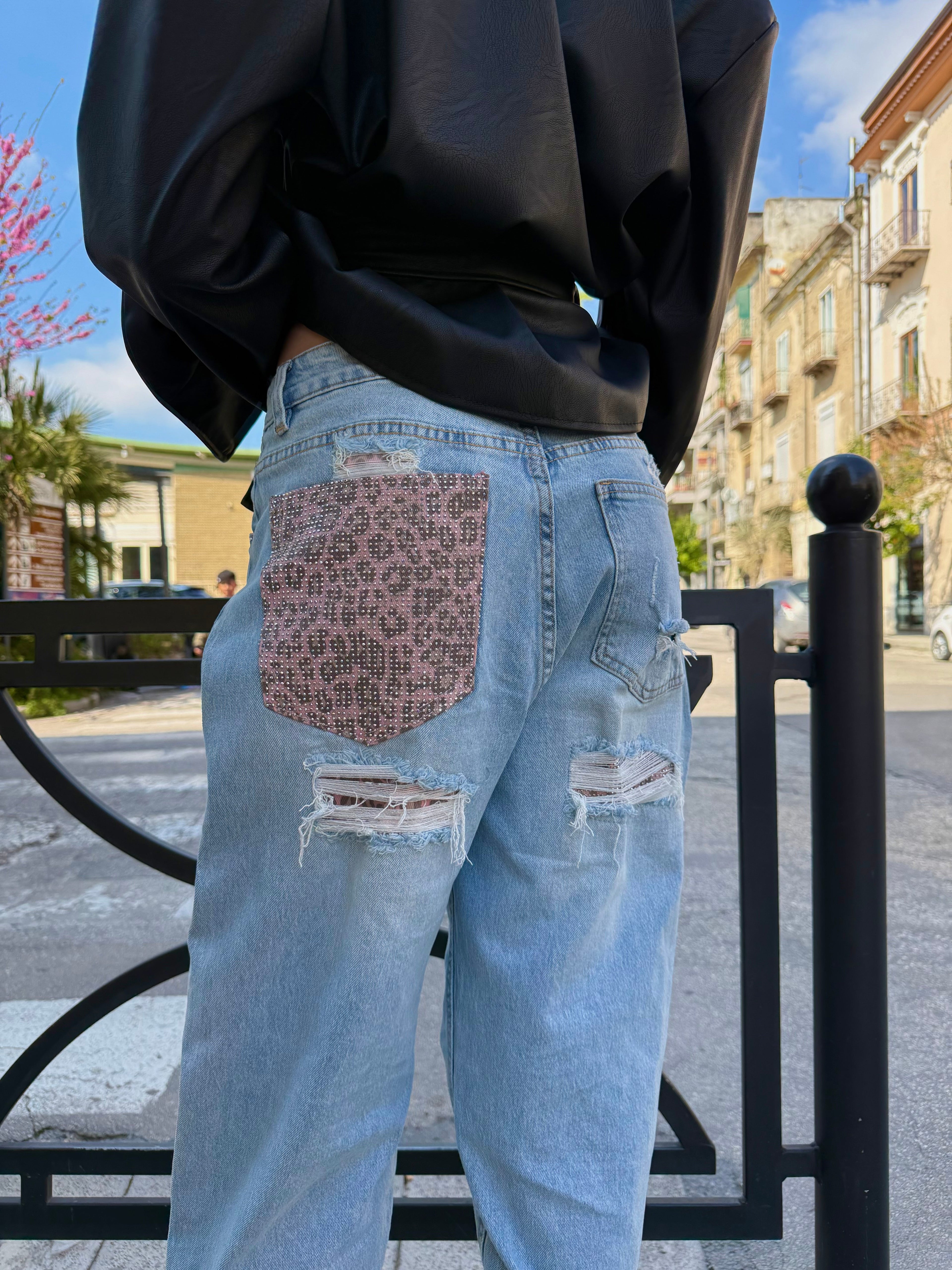 Jeans Tasca Leopard