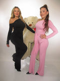 Jumpsuite nodo rosa