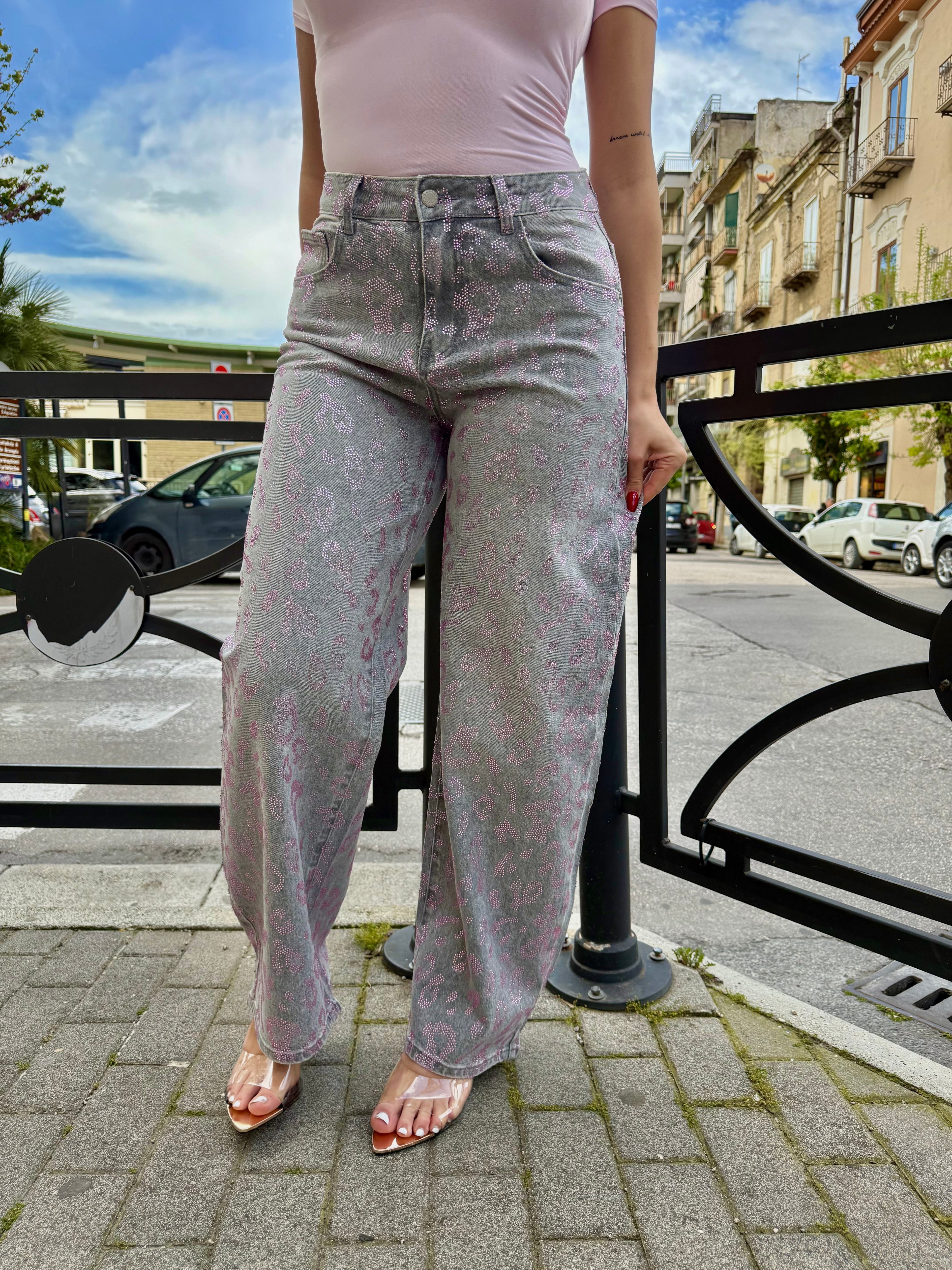 Jeans Shine Leopard