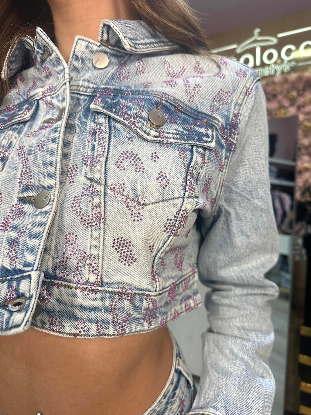 Giubbino Leopard Pink