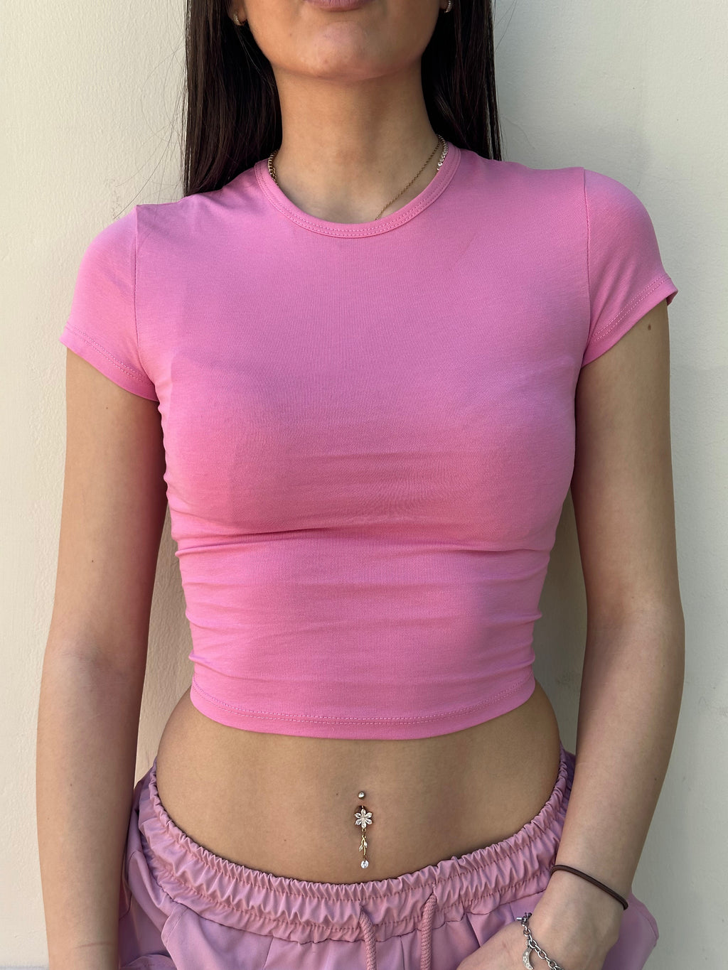 Maglia Manica Corta Crop Lumina