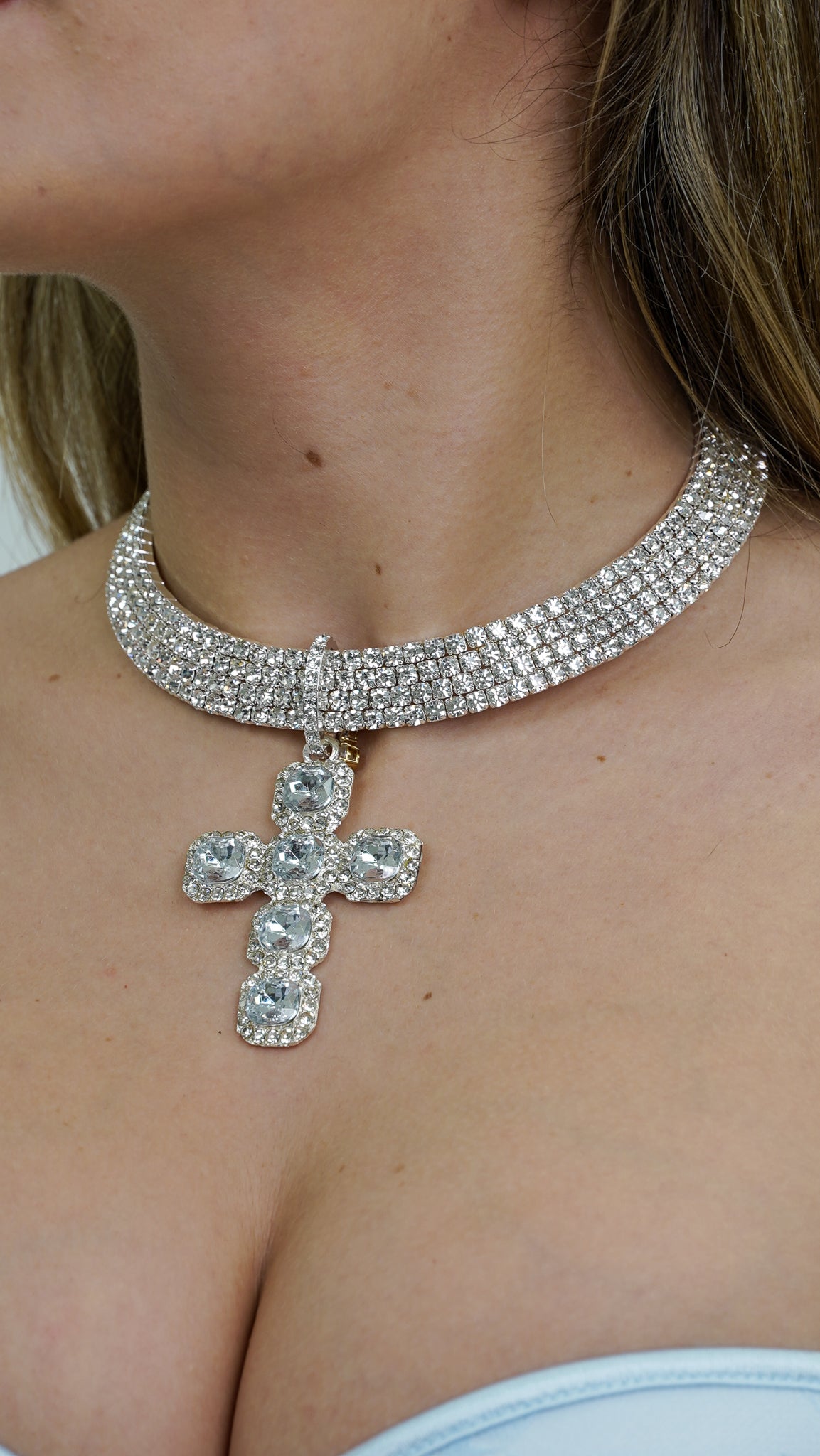 Collana Crystal Cross