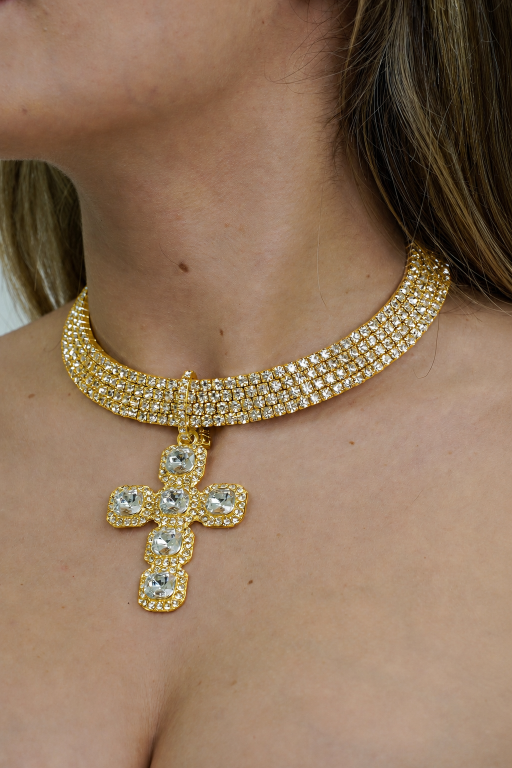 Collana Crystal Cross
