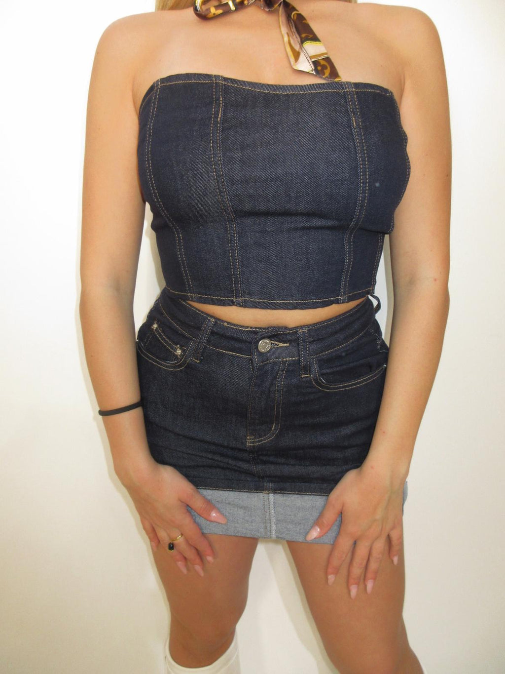 Gonna denim dark